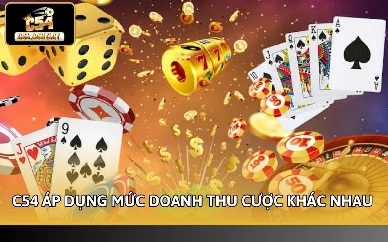 C54 Có Yêu Cầu Vòng Cược Không? Cách Tính Doanh Thu 3 C54 áp dụng các mức doanh thu cược khác nhau